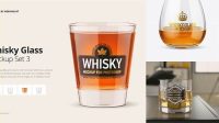 1213+ Whiskey Glass Mockup Free PSD Download