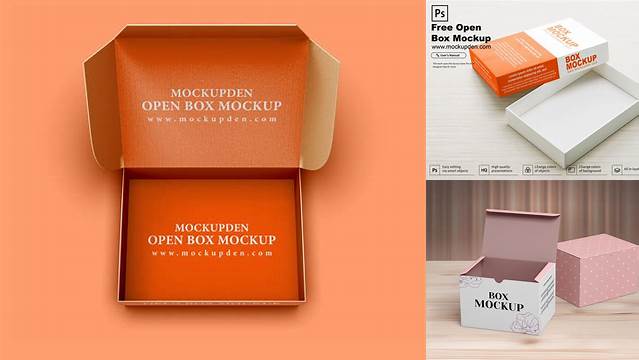 1217+ Open Box Mockup Free PSD