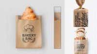 1218+ Middle Kraft Paper Bread Bag PSD Mockup Exclusive Free Photoshop Asset