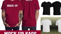 1218+ Mock Up Kaos Polos Depan Belakang Professional PSD Template