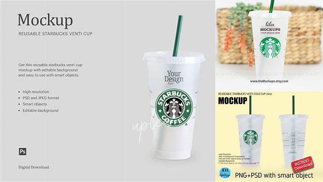 1219+ Starbucks Cup Mockup Smart Object Free Photoshop File