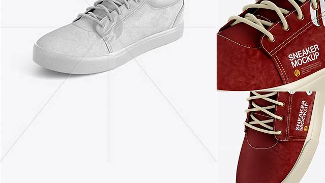 1223+ Sneaker PSD Mockup Left Half Side View Unique High-Resolution Design Freebie