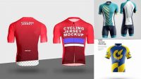 1228+ Cycling Jersey Mockup Digital Download