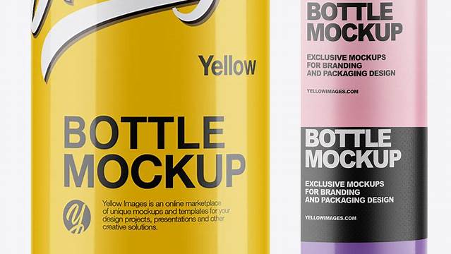 1229+ 100ml Glossy Bottle PSD Mockup Digital Download