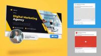 1232+ Linkedin Ad Mockup Free PSD Free Download