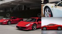 1236+ Ferrari 458 Italia Side View Professional PSD Template