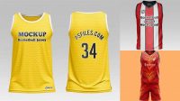 1243+ Mockup Jersey Basketball Free Professional PSD Template