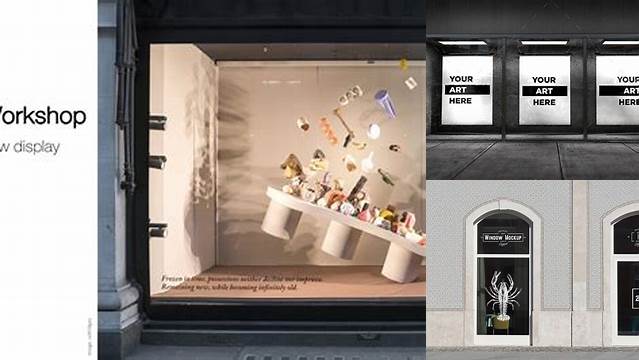 1243+ Window Display Mockup Free Creative Design