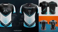 1247+ Mockup Jersey Gaming Professional PSD Mockup