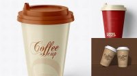 1248+ Coffee Cup PSD Mockup Front View Include TIFF