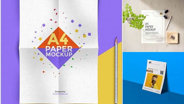 1256+ A4 Paper PSD Mockup Customizable PSD Templates