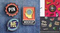 1256+ Enamel Pin Mockup Vk Exclusive Free Photoshop Mockup