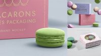 1256+ Macaron Packaging Mockup Exclusive Free PSD