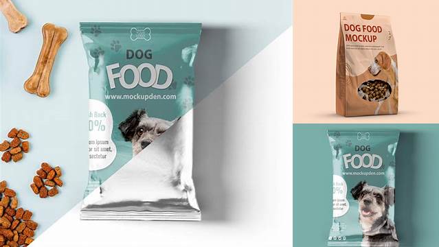 1259+ Dog Food Packaging Mockup Smart Object PSD Template