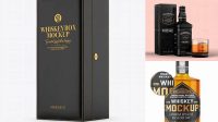 1259+ Whiskey Box Mockup Custom PSD Mockup Template