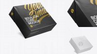 1261+ Stock Cube Pack PSD Mockup Half Side View High-Angle Shot Download Free Premium Design PSD