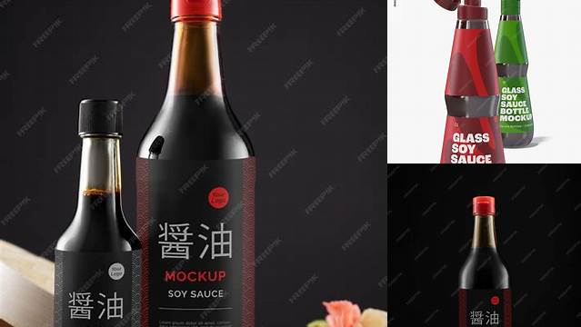 1264+ Soy Sauce Bottle Mockup PSD Free Download