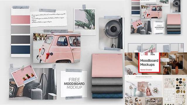 1270+ Moodboard Mockup Free Creative Design Mockup