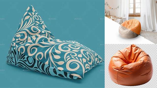 1275+ Matte Leather Bean Bag PSD Mockup Versatile Photoshop Freebie