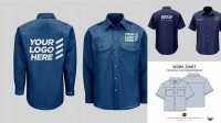 1275+ Workshirt Mockup For Free Download