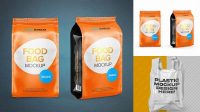 1278+ 2oz Plastic Food Bag PSD Mockup Half Side View PSD for Creative Projects