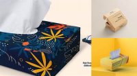 1279+ Mailer Box Tissue Paper Mockup Set Free Include TIFF