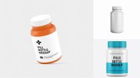 1286+ 35 ml Plastic Pills Bottle PSD Mockup Layered PSD for Easy Editing