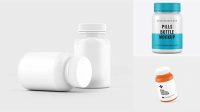 1286+ Plastic Pills Bottle PSD Mockup Front View Eye-Level Shot Free Professional PSD Download