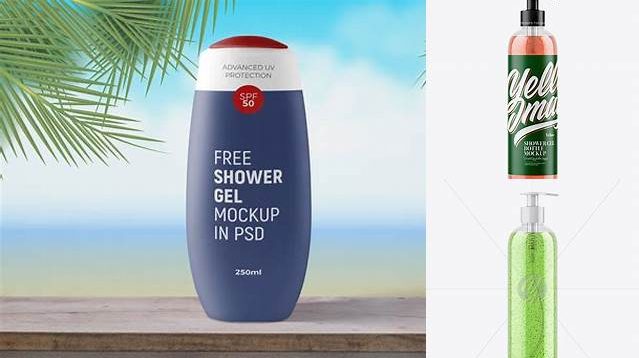 1287+ Clear Shower Gel-Scrub Bottle PSD Mockup Free Mockup Templates