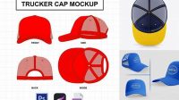 1290+ Trucker Cap PSD Mockup Inside View Downloadable PSD Design Template