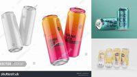 1295+ PET Can with Pink Drink PSD Mockup Free Premium Photoshop Template Download