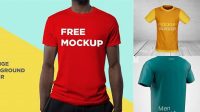 1300+ T Shirt Mockup Generator Free Professional PSD Resource