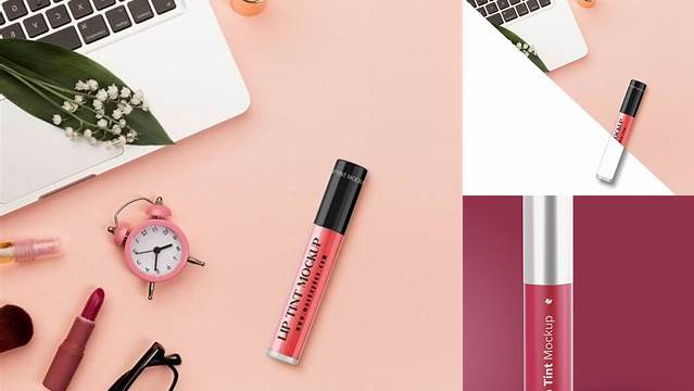 1303+ Lip Tint Mockup Free Free PSD