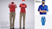 1303+ Staff Uniform Mockup Free High-Quality Design Free PSD