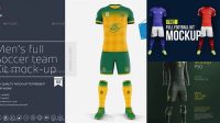 1304+ Mockup Soccer Kit High-End PSD Download