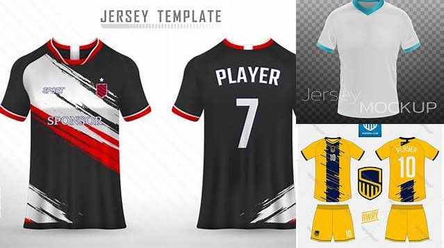 1306+ Jersey Vector Cdr Elegant PSD Mockup