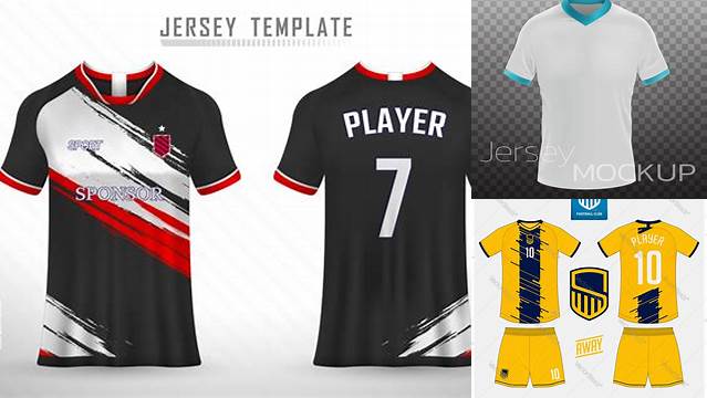 1306+ Jersey Vector Cdr Elegant PSD Mockup