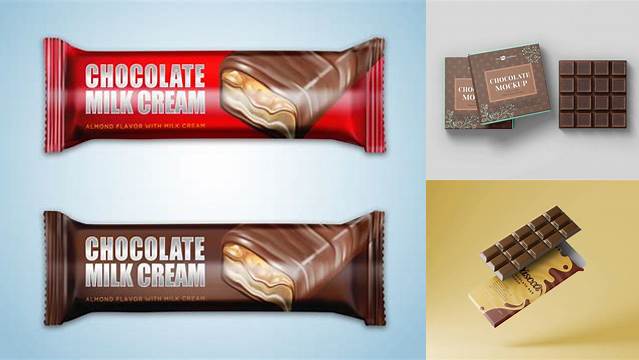 1308+ Chocolate Bar Mock-up Download Free PSD