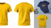 1308+ Yellow Images Apparel Mockups Free Download Editable PSD File