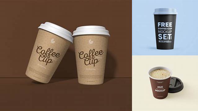 1310+ Glossy Coffee Cup PSD Mockup PSD Download