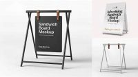 1314+ Sandwich Board Mockup PSD Download