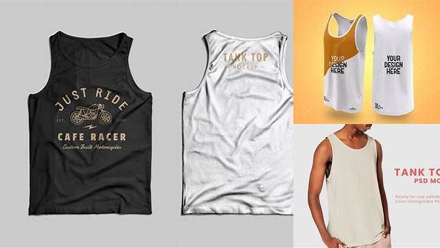 1314+ Tank Top PSD Mockup Top View Stylish PSD for Free