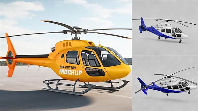 1315+ Helicopter Mockup Free Digital Download