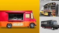 1319+ Food Truck Mockup For Free Download