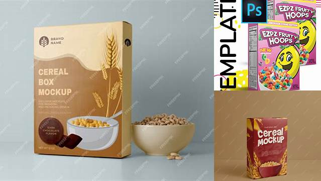 1323+ Cereal Box Template Photoshop Stylish PSD for Free