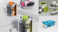 1328+ 1L Paint Container PSD Mockup Photoshop Resource Free