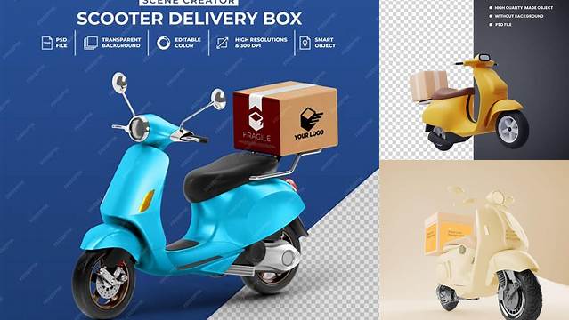 1328+ Delivery Bike Mockup Psd Free PSD Download