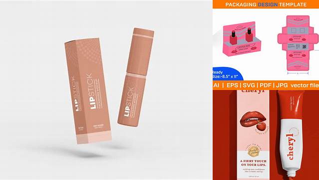 1339+ Lip Tint Packaging Layout PSD Free Download