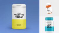 1343+ Plastic Pill Bottle PSD Mockup Fully Editable Photoshop PSD Free Download