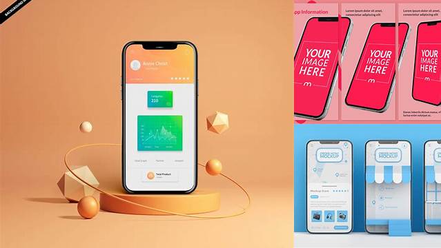 1347+ App Store Mockup PSD for Free